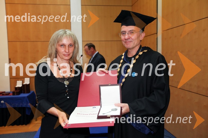 Marjana Potočnik, Fakulteta za logistiko Univerze v Mariboru in prof. dr. Danijel Rebolj, rektor Univerze v Mariboru
Univerza v Mariboru, Rektorjev dan 2012