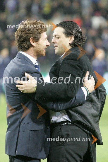 Andre Villas Boas, trener Tottenhama, Zlatko Zahovič, športni direktor NK MariborNogometna tekma NK Maribor - Tottenham