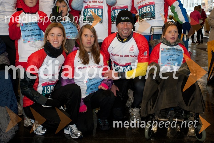 Maja Matevžič, nekdanja tenisačica, ..., Miran Stanovnik in Lan Gašper Prah17. Ljubljanski maraton