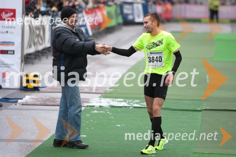 Zoran Jankovič, župan Mestne občie Ljubljana in Vid Jakob Tršan17. Ljubljanski maraton