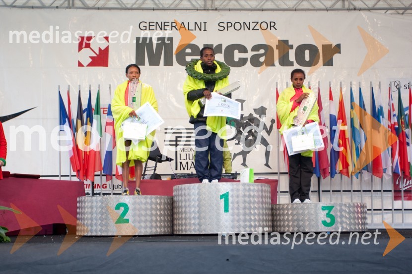 Ruth Wanjiru, Worknesh Tola, Aberash Nesga17. Ljubljanski maraton