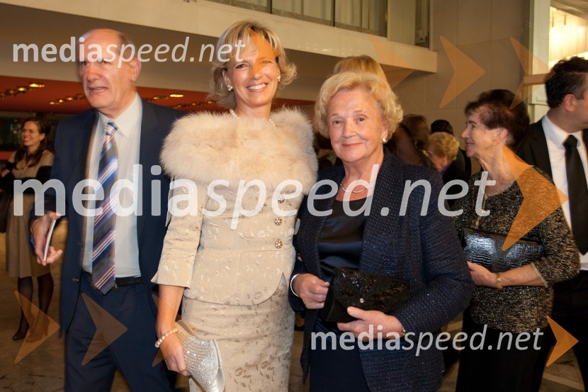 Aleša Kandus Benčina, predsednica uprave Medex d.o.o. in mama MarinkaJolanta, opera z Anno Netrebko