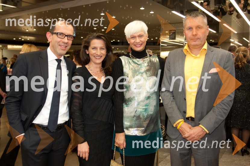 Dean Mikolič, soproga Betka Šuhel Mikolič, BPR, Barbara Drnač, novinarka in Bojan Požar, pozareportJolanta, opera z Anno Netrebko