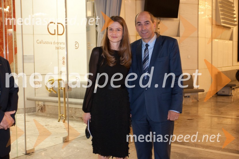 Urška Bačovnik Janša in soprog Janez Janša, politikJolanta, opera z Anno Netrebko