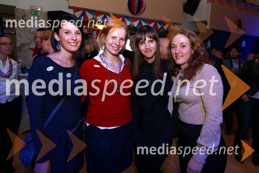 Petra Kirič, Ursula Vutkovič, Kaja Travnik in Petra Kocijan, Zavod YAmCham, spremljanje volitev za predsednika ZDA