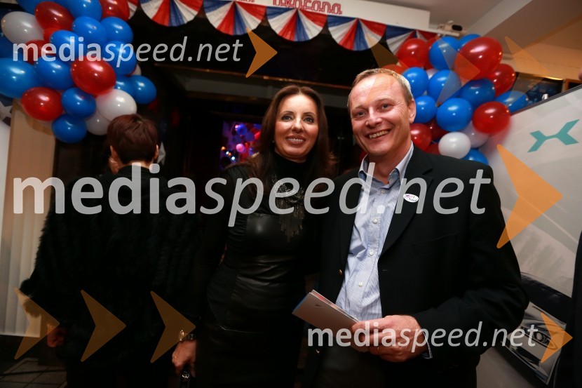 Biljana Weber Dujović, generalna direktorica Microsoft Slovenija ter Matej Potokar, generalni direktor Microsoftove skupine za storitve (Microsoft Services) v regiji Srednje in Vzhodne EvropeAmCham, spremljanje volitev za predsednika ZDA