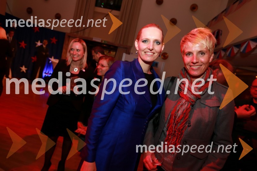 ... in Nataša Briški, novinarkaAmCham, spremljanje volitev za predsednika ZDA