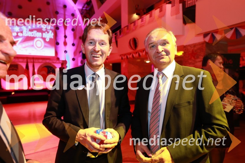 Gregor Virant, predsednik Državnega zbora in ...AmCham, spremljanje volitev za predsednika ZDA