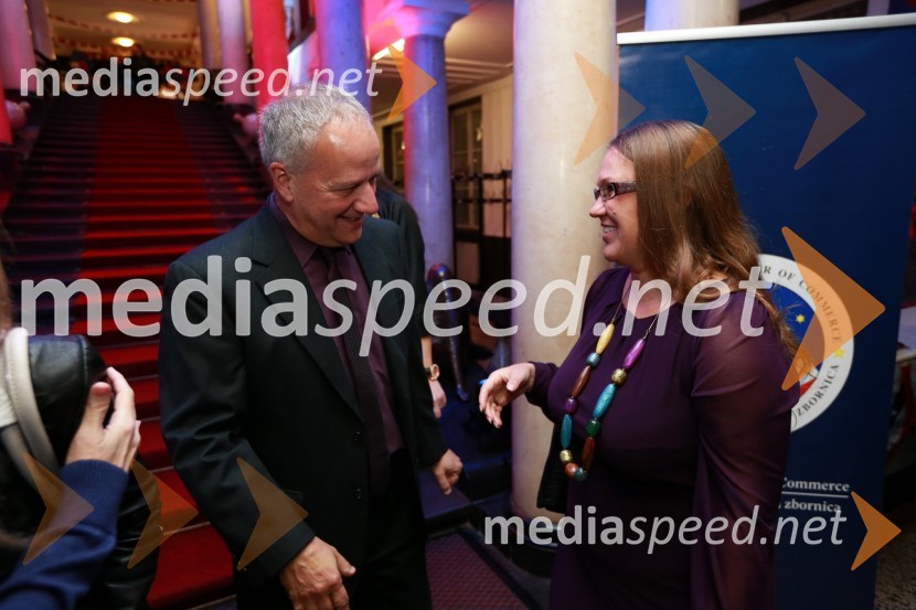 Joseph Adamo Mussomeli, veleposlanik Združenih držav Amerike v Sloveniji in Nina Irt, Ameriška gospodarska zbornica (AmCham)AmCham, spremljanje volitev za predsednika ZDA