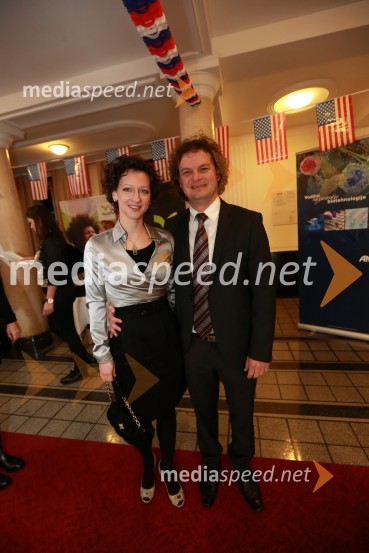 Saša Mrak, vodja marketinga in odnosov z javnostmi KID d.o.o. ter Roman Ferenčak, direktor in solastnik Ocean OrchidsAmCham, spremljanje volitev za predsednika ZDA