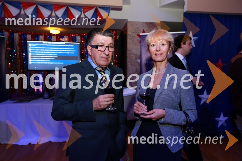 Rade Bočina in Stanka GrčaAmCham, spremljanje volitev za predsednika ZDA
