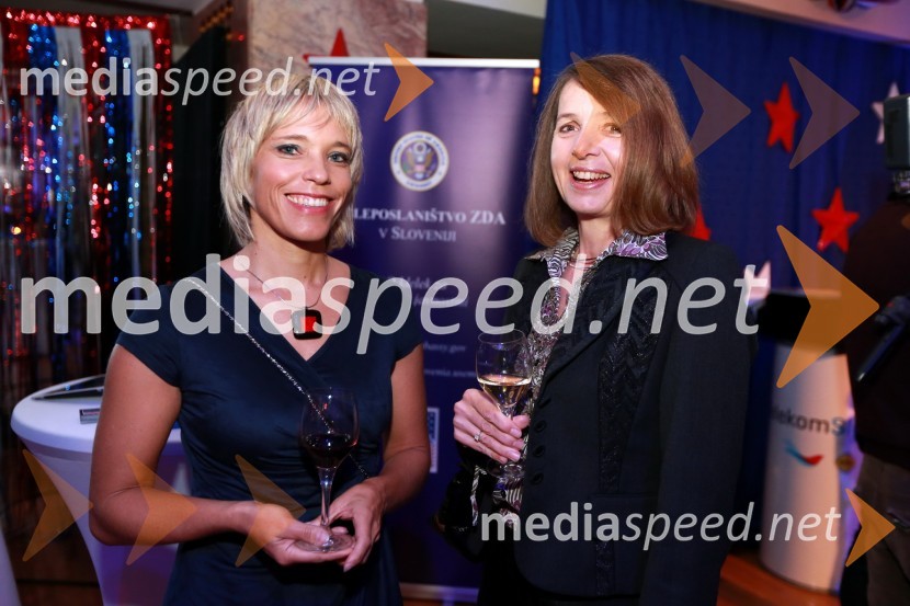 Katarina Kramar in Martina SeverAmCham, spremljanje volitev za predsednika ZDA