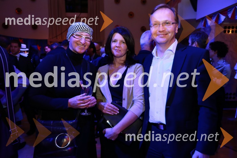 Saša Gerčar ter Mateja in Branko ŽibretAmCham, spremljanje volitev za predsednika ZDA