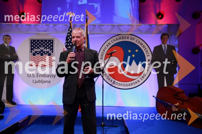 Joseph Adamo Mussomeli, veleposlanik Združenih držav Amerike v SlovenijiAmCham, spremljanje volitev za predsednika ZDA