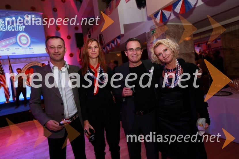 Darko Horvat, ..., .Maja Ivan Smilič ter Marko PetrovičAmCham, spremljanje volitev za predsednika ZDA