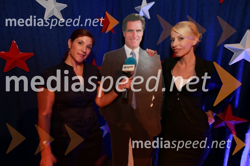 Maja Mastnak in Maja Cestnik, novinarkiAmCham, spremljanje volitev za predsednika ZDA