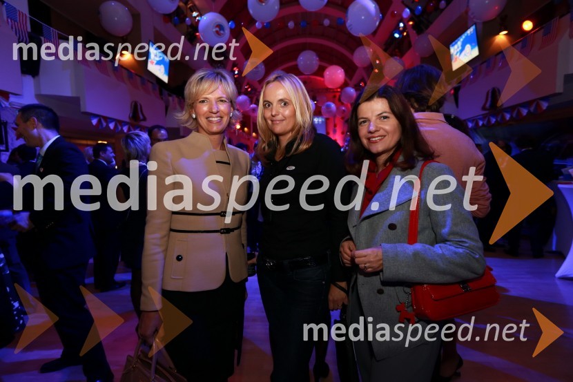 Aleša Kandus Benčina, predsednica uprave Medex d.o.o., mag. Ajša Vodnik, izvršna direktorica Ameriške gospodarske zbornice (AmCham) in ...AmCham, spremljanje volitev za predsednika ZDA