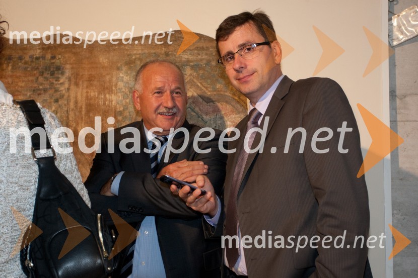 Drago Banovič, nekdanji direktor Zavoda Tivoli in Jani möderndorfer, podžupan Mestne občine LjubljanaTradicionalno mestno martinovanje na Ljubljanskem gradu