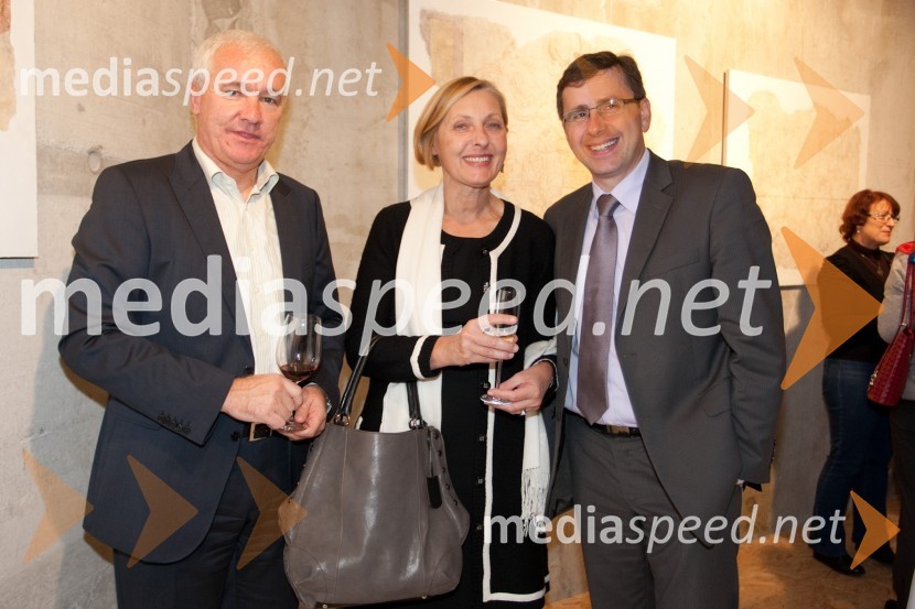 Samo Luzej, Te-Tol, Mateja Duhovnik in Jani Möderndorfer, podžupan Mestne občine LjubljanaTradicionalno mestno martinovanje na Ljubljanskem gradu