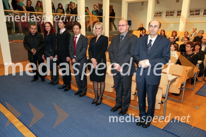 Dr. Milan Franc, Filozofska fakulteta Univerze v Mariboru, dr. Katja Bergles, Filozofska fakulteta Univerze v Mariboru,  dr. Matjaž Ezgeta, Filozofska fakulteta Univerze v Mariboru, dr. Robert Mavsar, Ekonomsko-poslovna fakulteta Univerze v Mariboru, dr. Olga Dečman Dobrnjič, Fakulteta za organizacijske vede Univerze v Mariboru, dr. Robert Repnik, Fakulteta za naravoslovje in matematiko Univerze v Mariboru ter dr. Klemen Bohinc, Fakulteta za naravoslovje in matematiko Univerze v MariboruUniverza v Mariboru, Promocija doktorjev znanosti