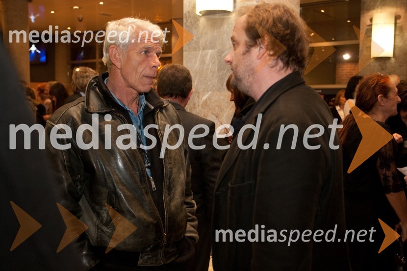 Ivo Barišič, igralec in Sebastijan Horvat, režiserRokovnjači, premiera v SNG Nova Gorica