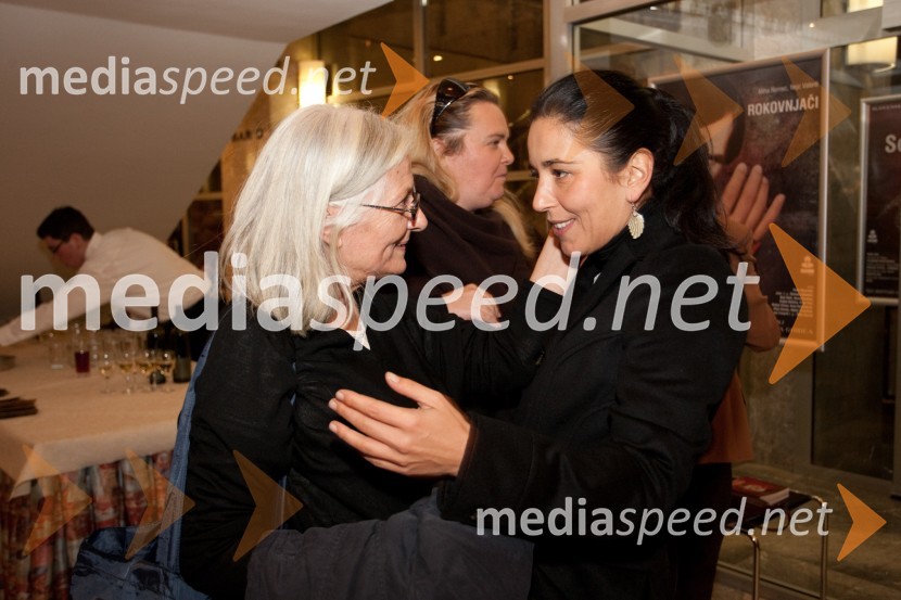 Bjanka Adžić Ursulov, kostumografinja in Marjuta Slamič, igralkaRokovnjači, premiera v SNG Nova Gorica