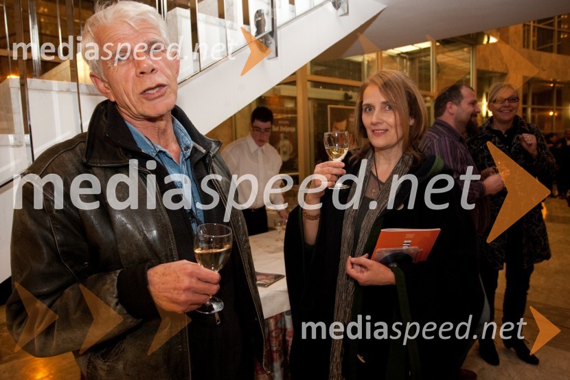 Ivo Barišič, igralec in Dušanka Ristić, igralkaRokovnjači, premiera v SNG Nova Gorica