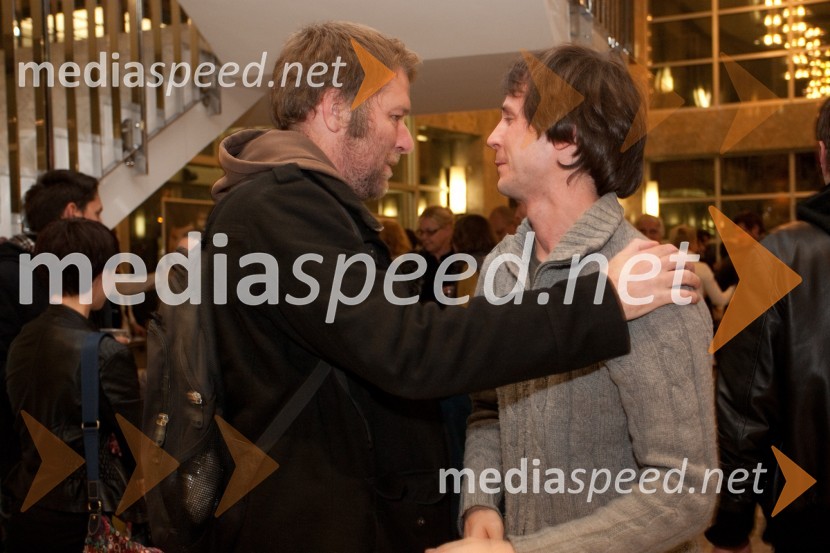 Jernej Lorenci, režiser in Peter Harl, igralecRokovnjači, premiera v SNG Nova Gorica