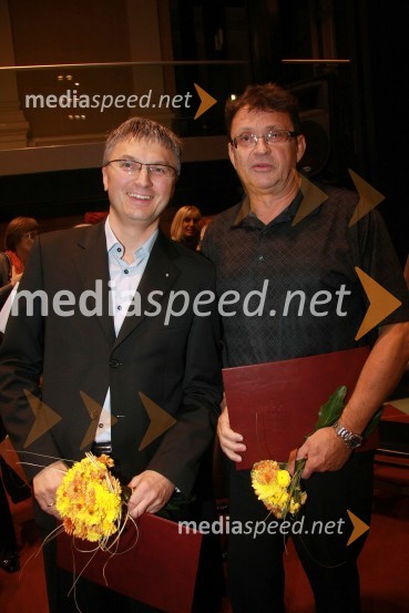 Franci Pliberšek, prejemnik Zahvalne listine za izjemno osebnost leta 2012 in Vojko Korošec, prejemnik Zahvalne listine za izjemno osebnost leta 2012Ljudje odprtih rok