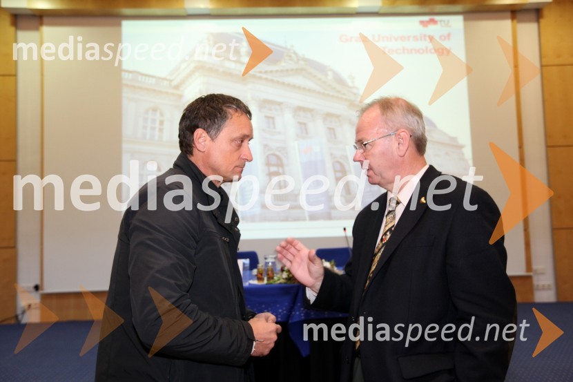 Prof. dr. Dušan Lesjak, predstavnik Ministrstva za izobraževanje, znanost, kulturo in šport in prof. dr. Danilo Zavrtanik, rektor Univerze v Novi GoriciObisk rektorja TU Graz prof. dr. Haralda Kainza in zasedanje Slovenske rektorske konference