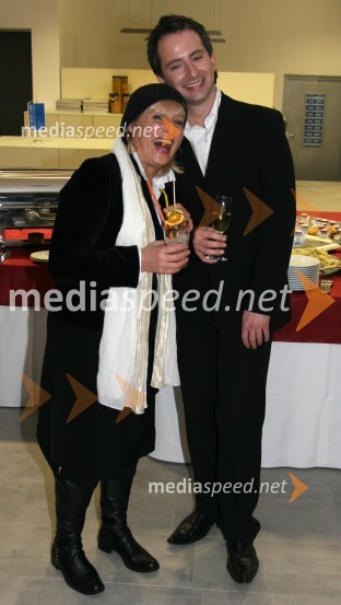 Ana Žvorc, koreografinja in Igor Seme, pianistPorsche Maribor, otvoritev salona vozil Audi