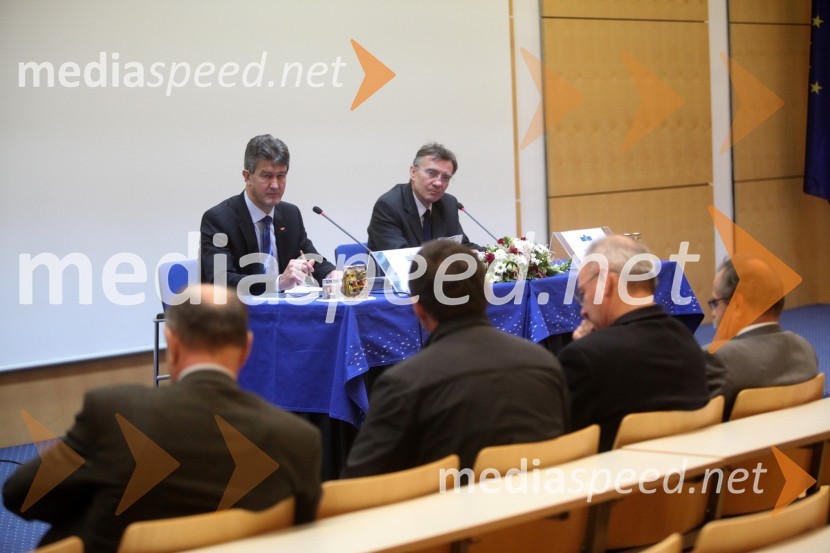 Prof. dr. Harald Kainz, rektor TU Graz in prof. dr. Danijel Rebolj, rektor Univerze v Mariboru	 
Obisk rektorja TU Graz prof. dr. Haralda Kainza in zasedanje Slovenske rektorske konference