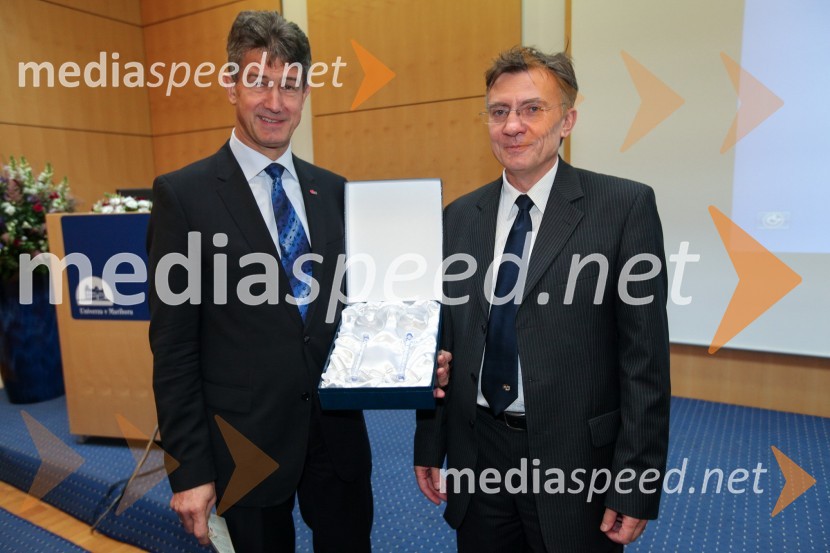 	Prof. dr. Harald Kainz, rektor TU Graz in prof. dr. Danijel Rebolj, rektor Univerze v MariboruObisk rektorja TU Graz prof. dr. Haralda Kainza in zasedanje Slovenske rektorske konference