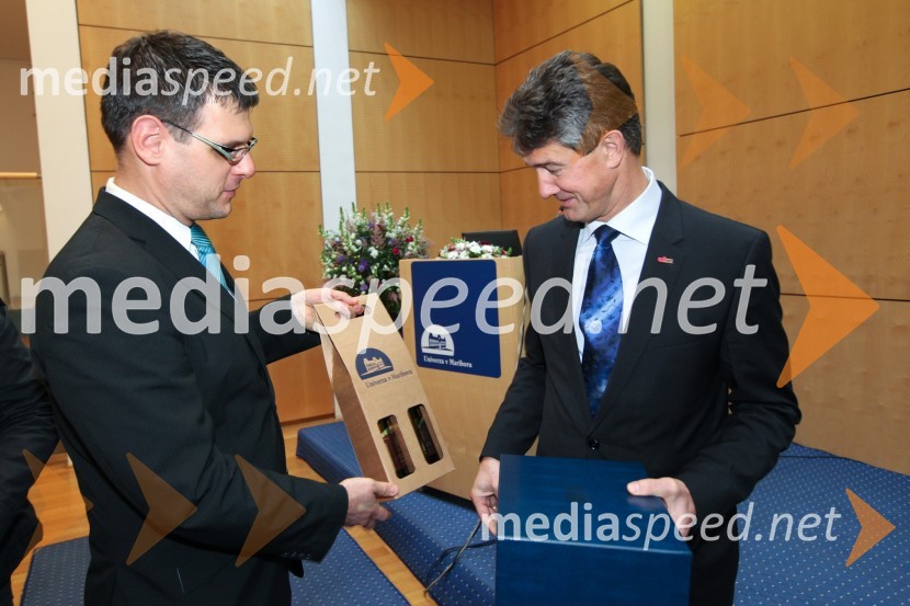 Damir Mlakar, Univerza v Mariboru in prof. dr. Harald Kainz, rektor TU GrazObisk rektorja TU Graz prof. dr. Haralda Kainza in zasedanje Slovenske rektorske konference