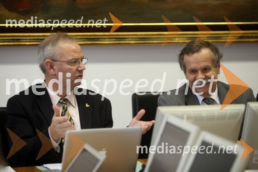 Prof. dr. Danilo Zavrtanik, rektor Univerze v Novi Gorici, prof. dr. Radovan Stanislav Pejovnik, rektor Univerze v LjubljaniObisk rektorja TU Graz prof. dr. Haralda Kainza in zasedanje Slovenske rektorske konference