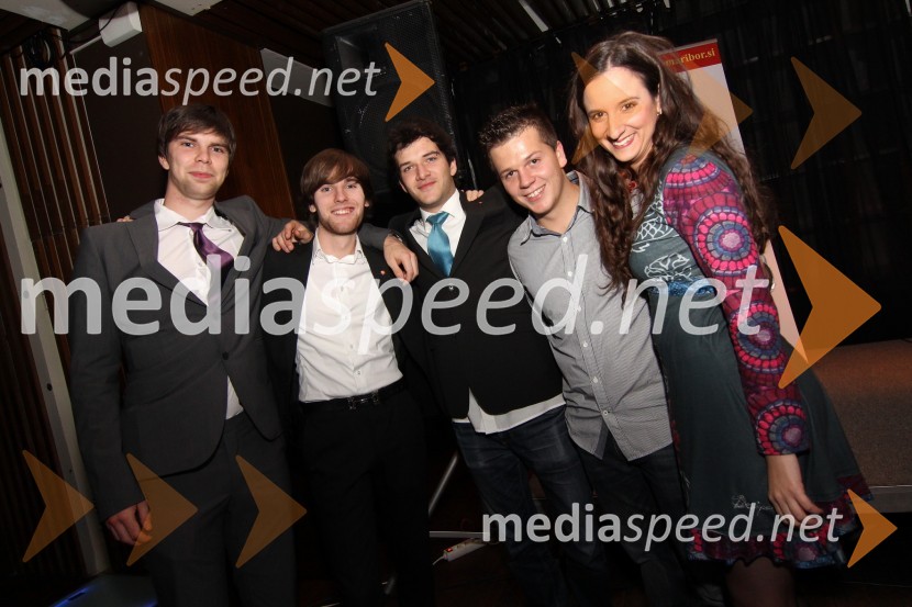 Vid Žunko, Jan Alatič, Luka Gabriel, Miha Štruc, Sara Nikolič, člani Rotaract Cluba MariborTradicionalna dobrodelna večerja in licitacija Rotaract Cluba Maribor
