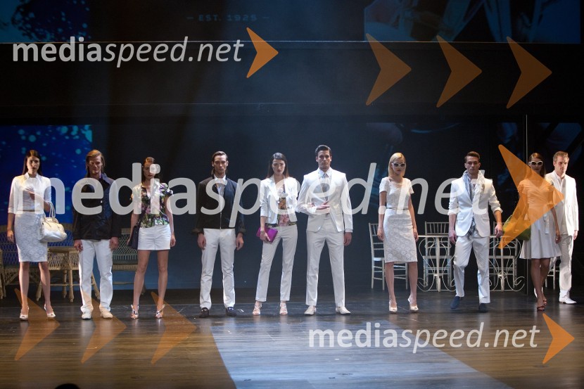 Manekenke in manekeniModna revija Mura, predstavitev pomladno - poletne kolekcije 2013