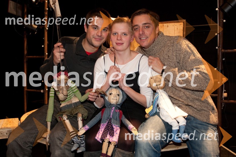 Tadej Pišek, igralec; Maruša Majer, igralka: Igor Štamulak, igralecZvezdica zaspanka, predpremiera v Mini teatru