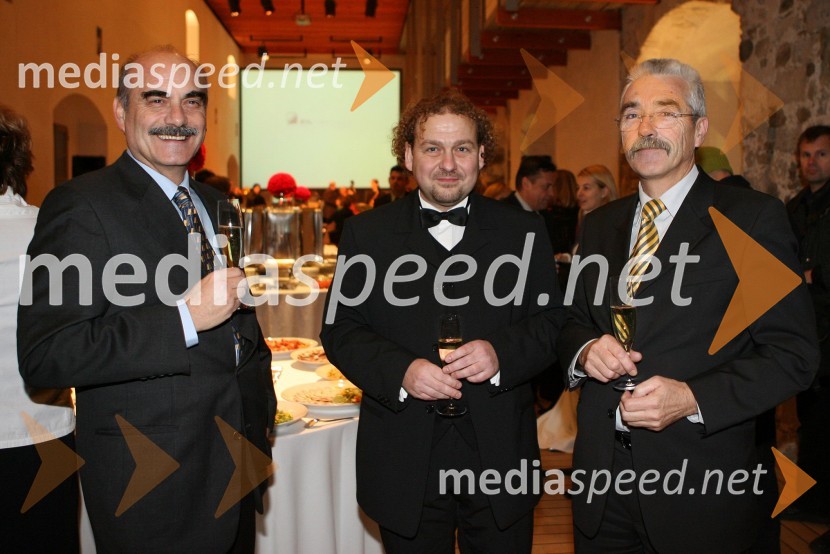 ...,Darko Brlek, direktor Festivala Ljubljana
 in Dušan Novak, predsednik uprave Adriatic Slovenica
Otvoritev tirne vzpenjače na Ljubljanski grad