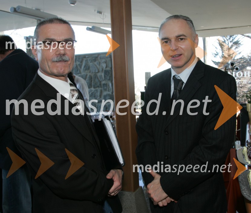 Edo Redžič, vodja tehnično komercialnega sektorja Nigrad d.d. in mag. Andrej Lovšin, predsednik uprave Intereuropa d.d.Otvoritev hotela Bellevue na Pohorju