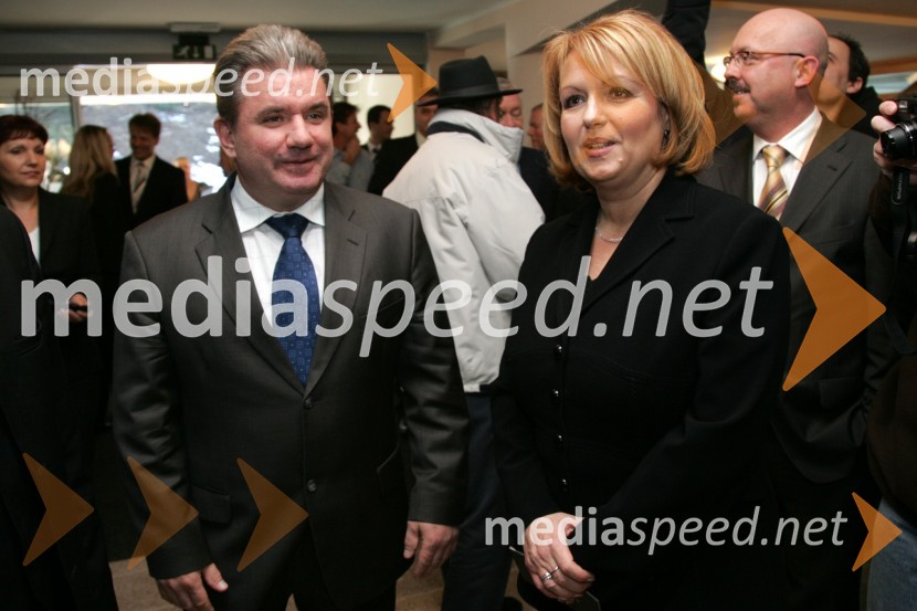 Andrej Vizjak, minister za gospodarstvo in Alenka Iskra, predsednica uprave Terme Maribor d.d.Otvoritev hotela Bellevue na Pohorju