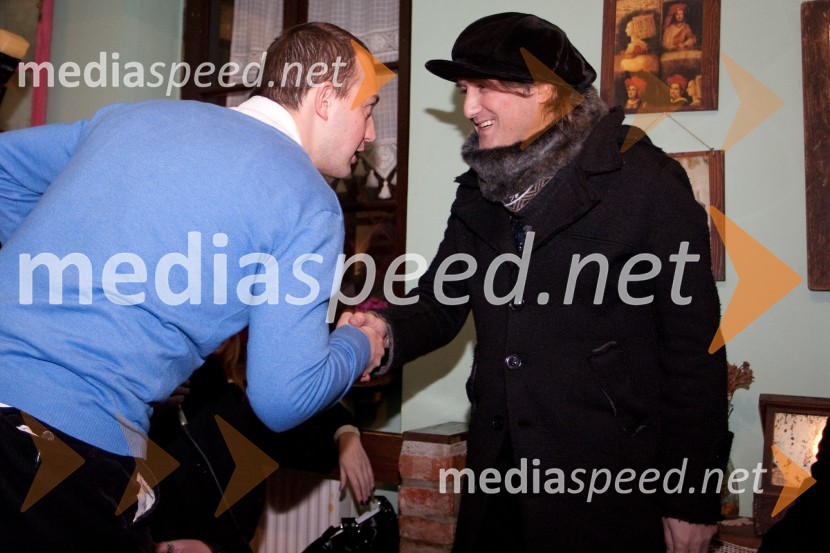 Zlatan Čordić-Zlatko, raper; Saša Lošić, glasbenikPromocija novega albuma Sedam skupine Plavi Orkestar