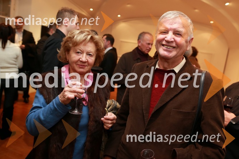 Predaja lesene modularne hiše Katji Koletnik in predstavitev del Alena Ožbolta na razstavi Dve strani dotika