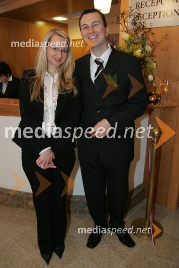 Vesna Goričan, prodajni manager Terme Maribor d.d. in Andrej Pust, prodajni manager Terme Maribor d.d. 
Otvoritev hotela Bellevue na Pohorju