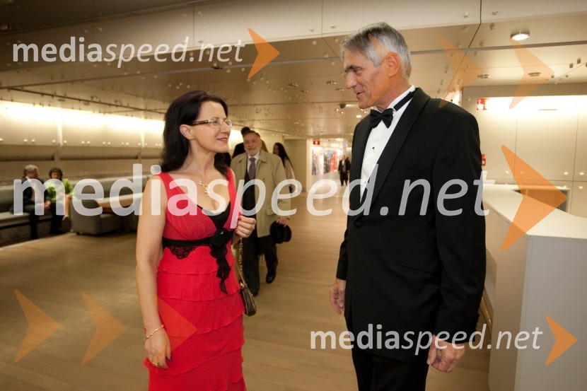 Dr. Verica Trstenjak, generalna pravobranilka Sodišča Evropskih skupnosti; Slobodan Sibinčič, predsednik uprav GV skupine in predsednik sveta Managerskih koncertov20. Managerski koncert