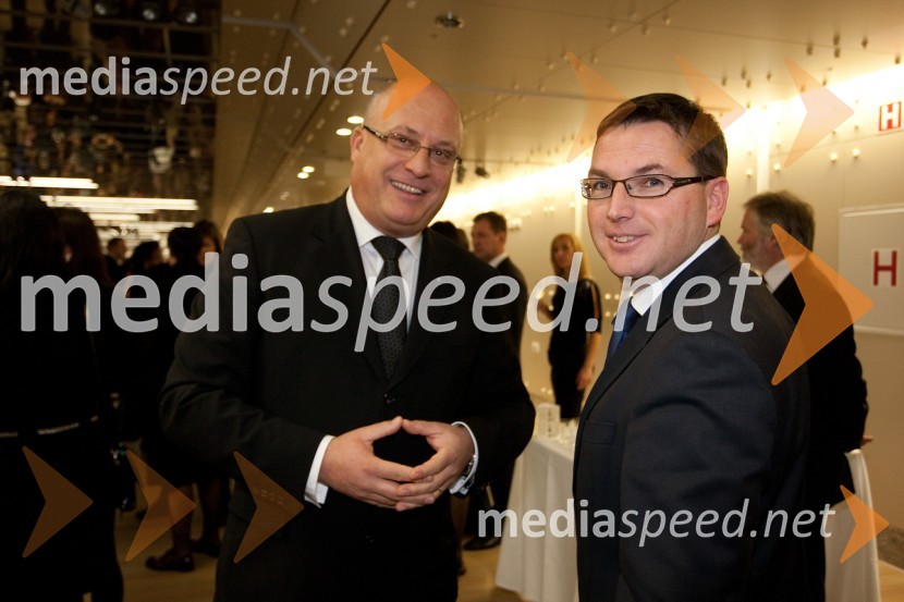 Iztok Klančnik, direktor HP Slovenija; Roman Dobnikar, svetovalec predsednika uprave Petrola20. Managerski koncert