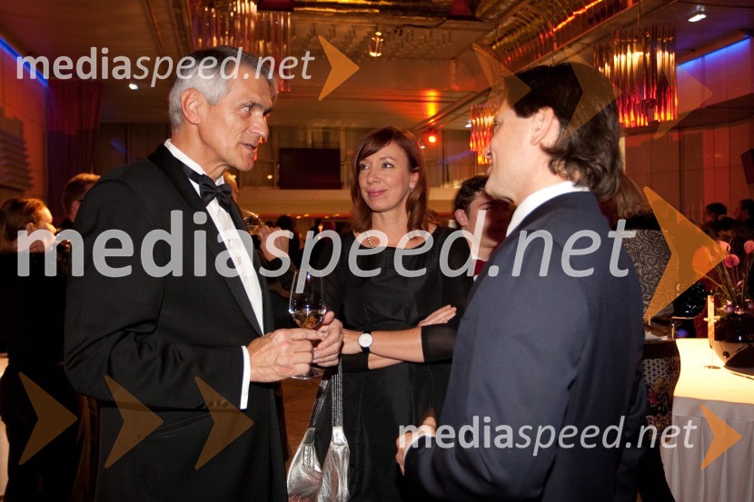 Slobodan Sibinčič, predsednik uprav GV skupine in predsednik sveta Managerskih koncertov; Ladeja Godina Košir, direktorica marketinga družbe Delo d.d.; Jurij Giacomelli20. Managerski koncert