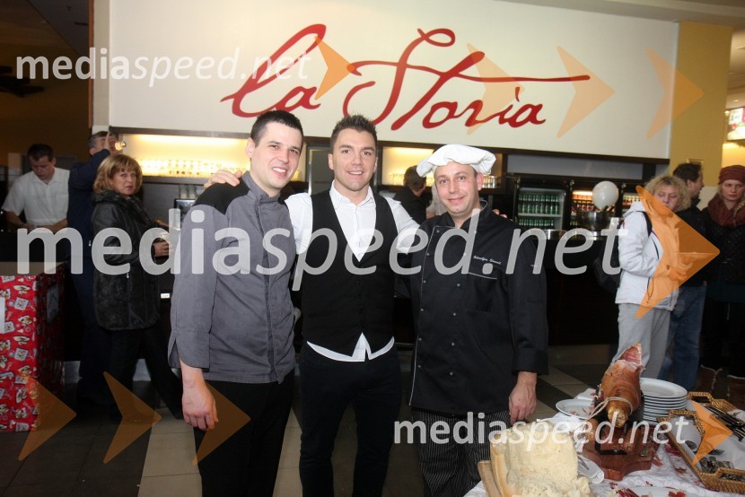 ...; Mišo Stevanovič; ...Otvoritev lokala La Storia v Planetu Tuš Maribor in druženje s tekmovalci iz šova Gostilna išče šefa