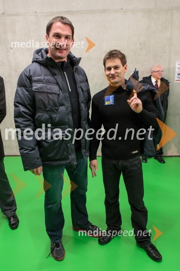 Primož Kozmus, atlet; Mitja Petkovšek, gimnastičarHram športnih junakov, otvoritev