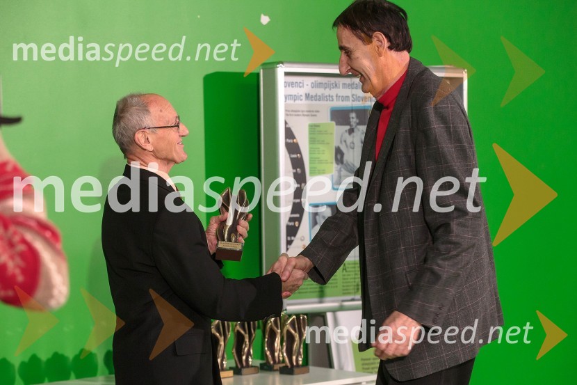 Miro Cerar, nekdanji gimnastičar in član Hrama športnih junakov; Aljoša Žorga, nekdanji košarkar in član Hrama športnih junakovHram športnih junakov, otvoritev